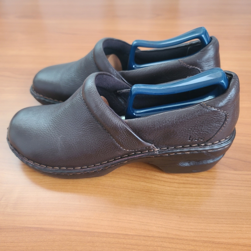 B.O.C Born Concept Shoes Womens  Slip On Clog Leather‎ Round Toe Casual Sz 9.5 - Picture 4 of 8